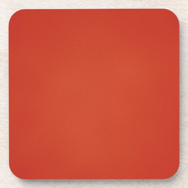 Grainy Warm Red Background Coaster (Front)