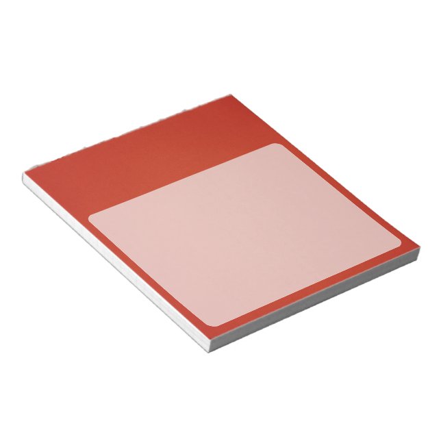 Grainy Warm Red Background Notepad (Angled)