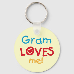 Gram Loves Me T-shirts and Gifts Key Ring