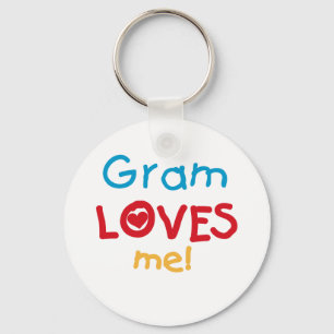Gram Loves Me T-shirts and Gifts Key Ring