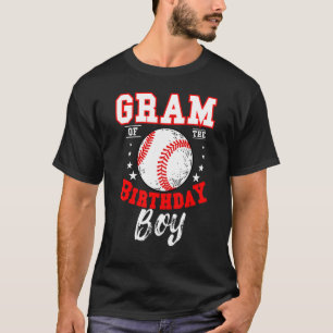 Gram Of The Birthday Boy Baseball Theme Bday Celeb T-Shirt