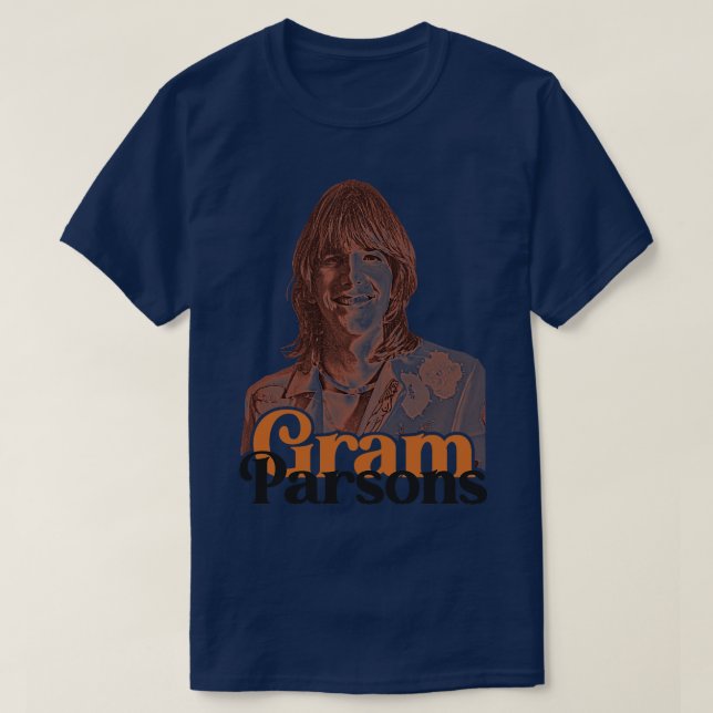 Gram Parsons Outlaw Country Cosmic Americana Tribu T-Shirt (Design Front)