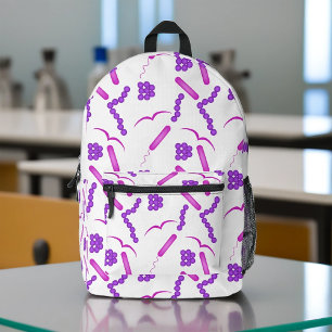 Gram Stain Printed Backpack