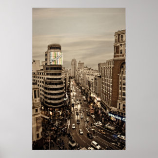 Gram Via de Madrid Poster