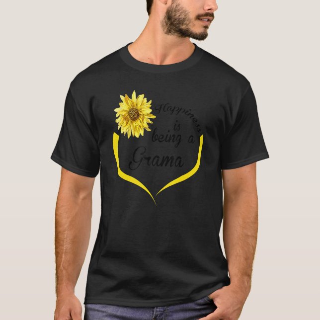 Grama  Happiness Is Being A Grama T-Shirt (Front)
