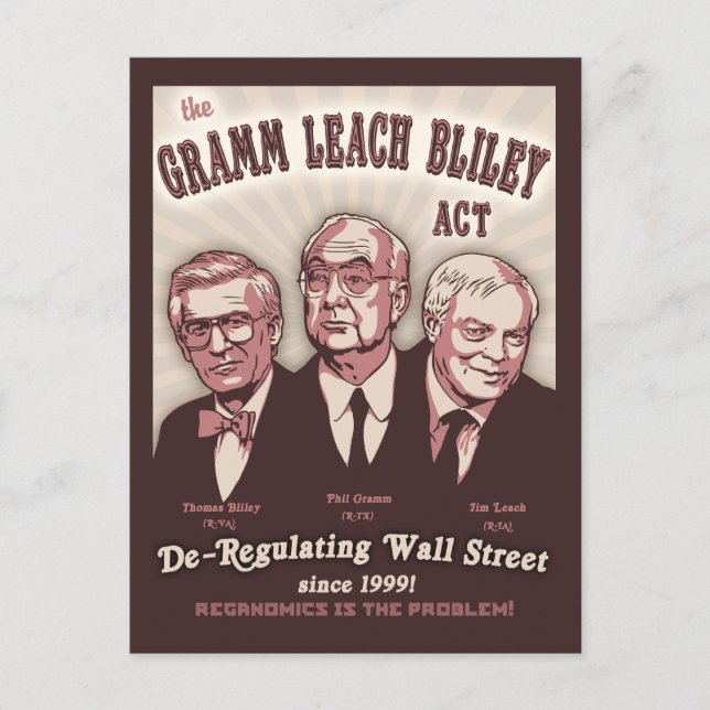 Gramm Leach Bliley Act Postcard (Front)