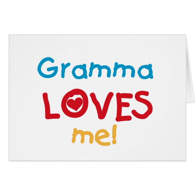 Gramma Loves Me T-shirts and Gifts (Front Horizontal)