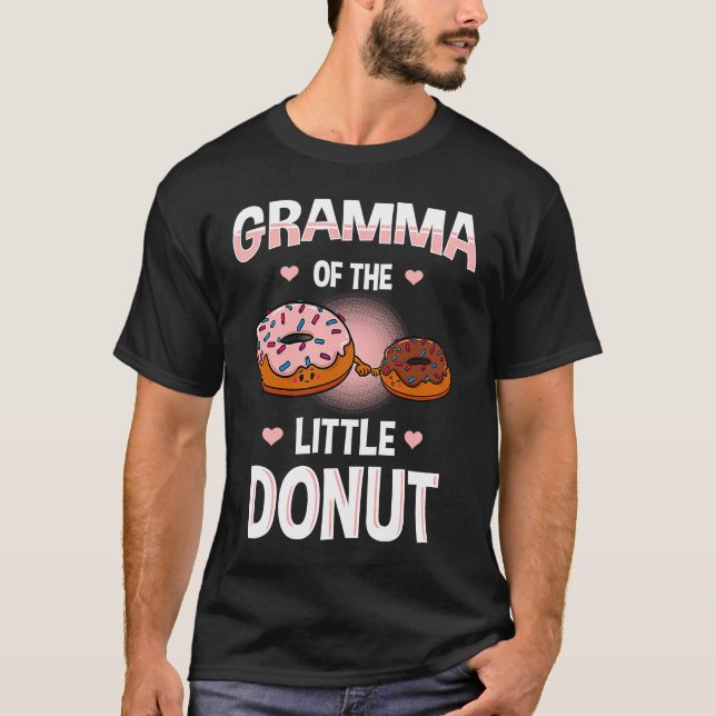 Gramma Of The Little Doughnut Gender Reveal Announ T-Shirt (Front)