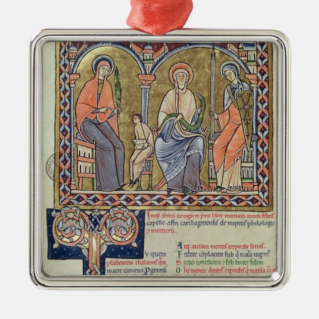 Grammar, Dialect and Rhetoric from 'Satyricon' Metal Ornament (Front)