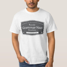 Grammar Nazi Add Your Name Tees