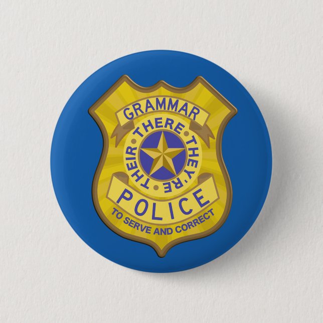 Grammar Police Badge (Front)