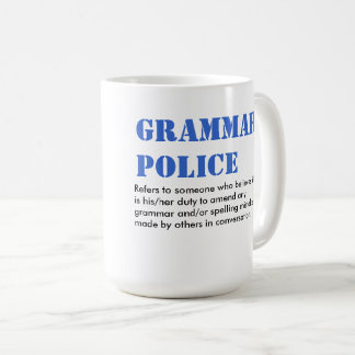 Grammar Police Coffee Mug
