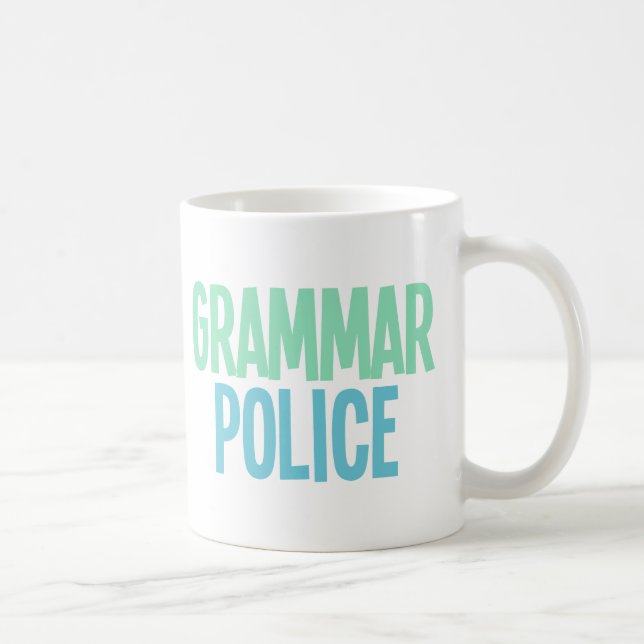 Grammar Police Coffee Mug (Right)