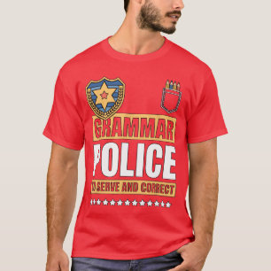Grammar Police Costume Halloween English Language  T-Shirt