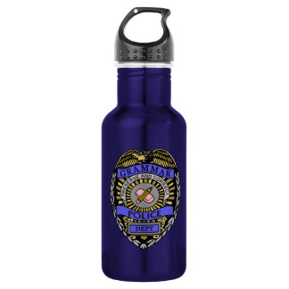 Grammar Police Dept Badge Pencil Eraser 532 Ml Water Bottle
