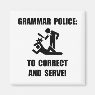 Grammar Police Magnet