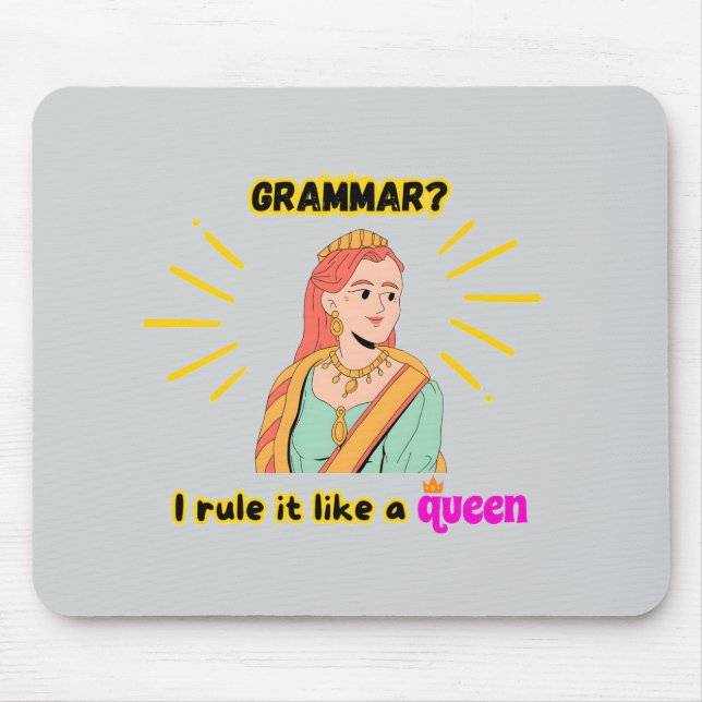 Grammar Queen Mousepad (Front)