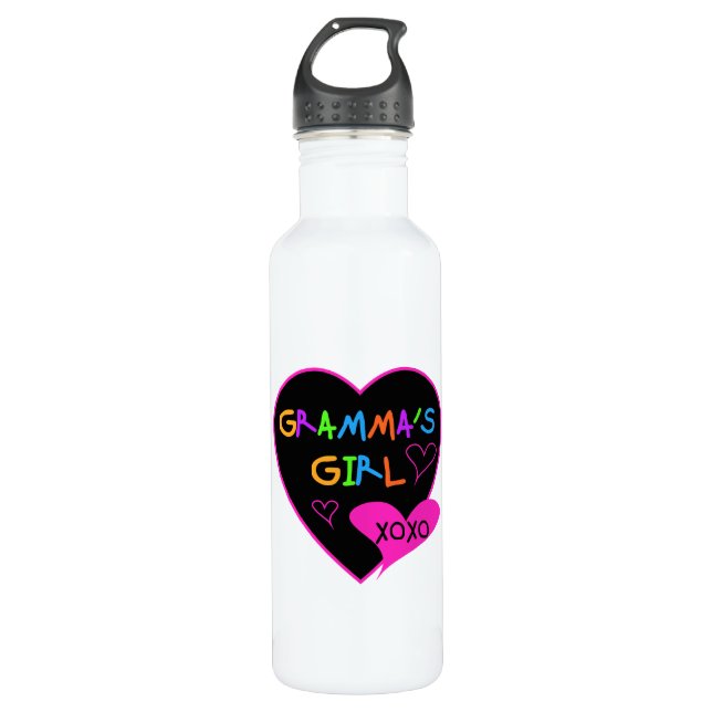 Gramma's Girl Tshirts, Mugs, Buttons, Cases, Hats 710 Ml Water Bottle (Front)