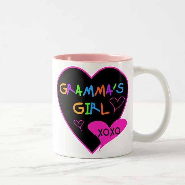 Gramma's Girl Tshirts, Mugs, Buttons, Cases, Hats Two-Tone Coffee Mug (Right)