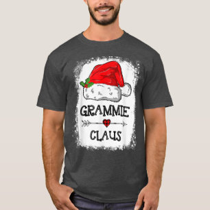 Grammie Claus Christmas Light Pajama Family Matchi T-Shirt