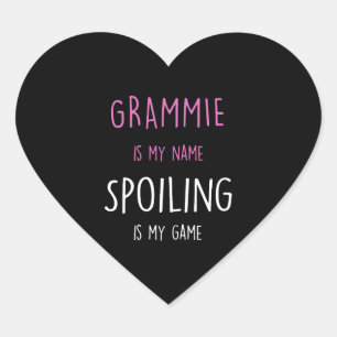 Grammie Grandma Gift for Christmas Heart Sticker