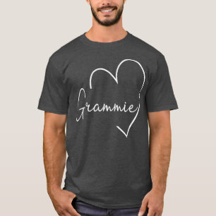 Grammie Heart For Women Grandma Christmas Mother's T-Shirt