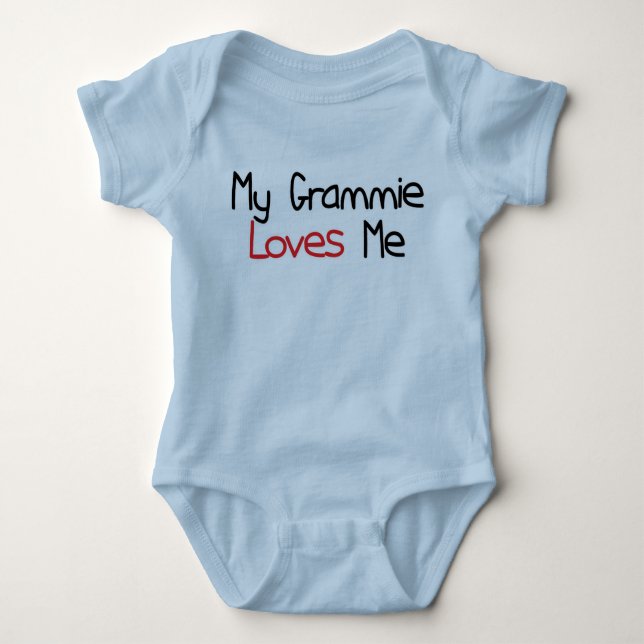 Grammie Loves Me Baby Bodysuit (Front)