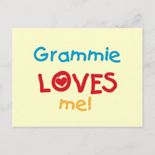 Grammie Loves Me T-shirts and Gifts Postcard