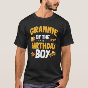 Grammie of the Birthday Boy Construction Worker Bd T-Shirt