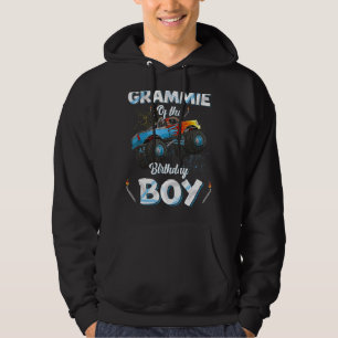 Grammie Of The Birthday Boy Monster Truck Bday Wom Hoodie