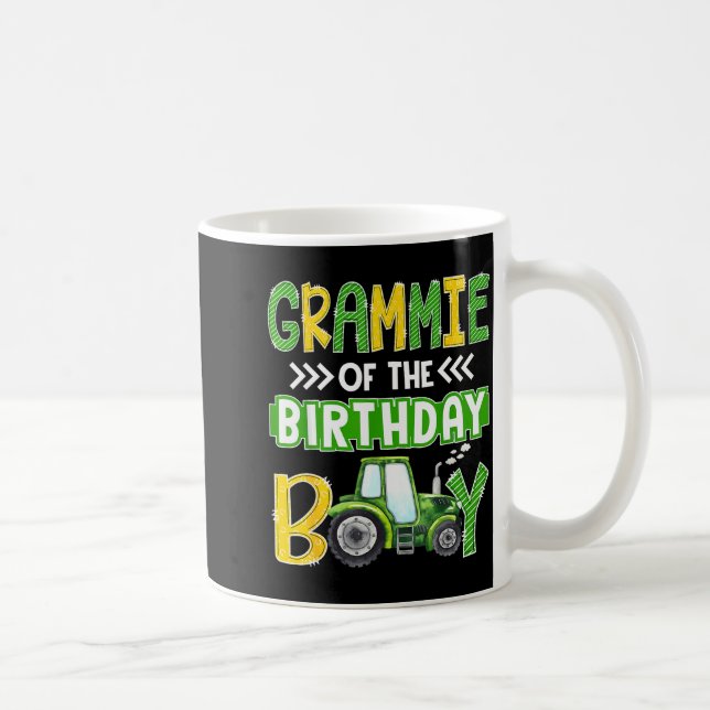 Grammie Of The Birthday Boy Tractors Farm Trucks F Coffee Mug (Right)