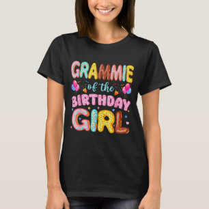 Grammie of The Birthday Girl Doughnut Lover Party T-Shirt