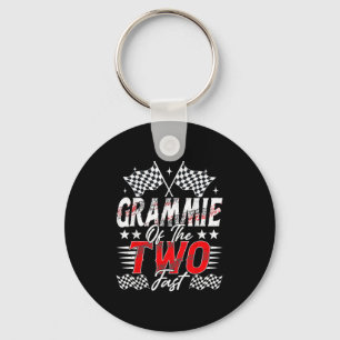 Grammie Of The Two Fast Second Birthday Racing Car Key Ring