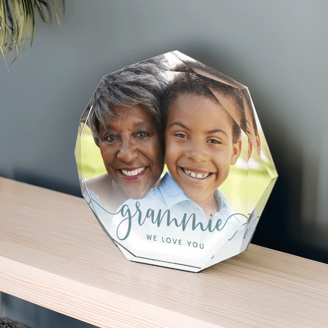 Grammie We Love You | Grandma Script Overlay Photo Block (Creator Uploaded)