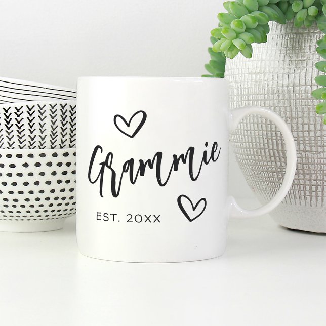 Grammie Year Established Grandma Coffee Mug (Creator Uploaded)