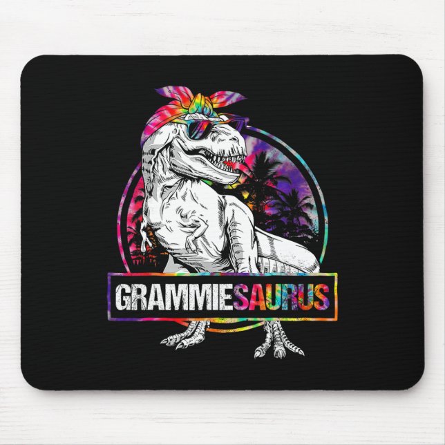 Grammiesaurus Dinosaur Grammie Saurus Matching Tie Mouse Pad (Front)