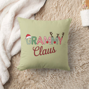 Grammy Claus Christmas Grandma Gift Xmas  Cushion