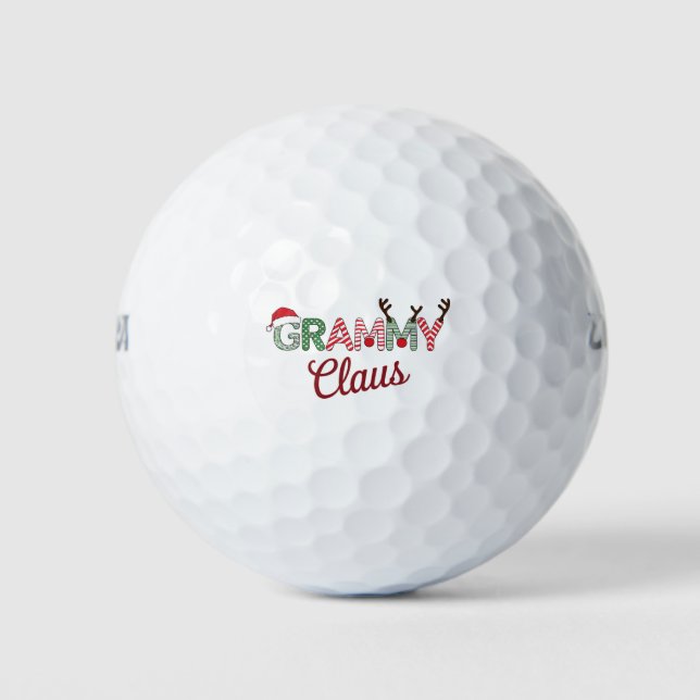 Grammy Claus Christmas Grandma Gift Xmas  Golf Balls (Front)