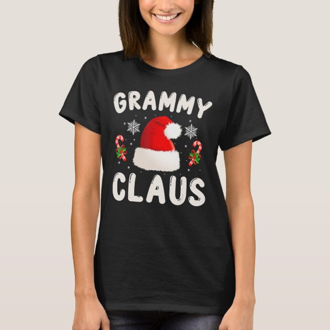 Grammy Claus  Christmas Pajama Family Matching Xma T-Shirt (Front)