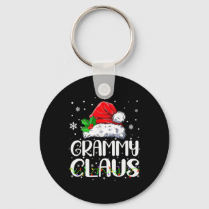 Grammy Claus Christmas Pajama Family Matching Xmas Key Ring