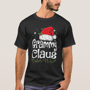 Grammy Claus Christmas Pajama Family Matching Xmas T-Shirt