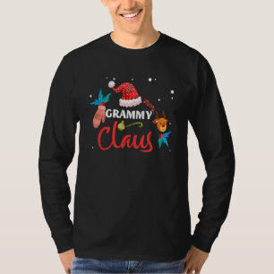 Grammy Claus Santa Christmas Matching Family Pajam T-Shirt