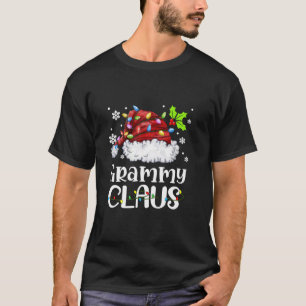 Grammy Claus Santa Hat Christmas Light Xmas Family T-Shirt
