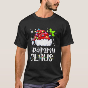 Grammy Claus Santa s Hat Light Snow Xmas T-Shirt