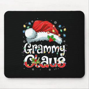 Grammy Claus Xmas Santa Matching Family Christmas  Mouse Pad