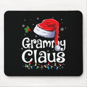 Grammy Claus Xmas Santa Matching Family Christmas Mouse Pad