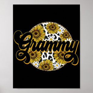 Grammy Cow Print Sunflower Leapard Grandma Mother#
