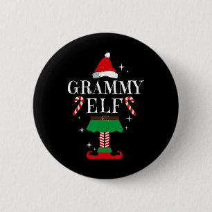 Grammy Elf Christmas Family Elf Holiday Xmas Elf 6 Cm Round Badge