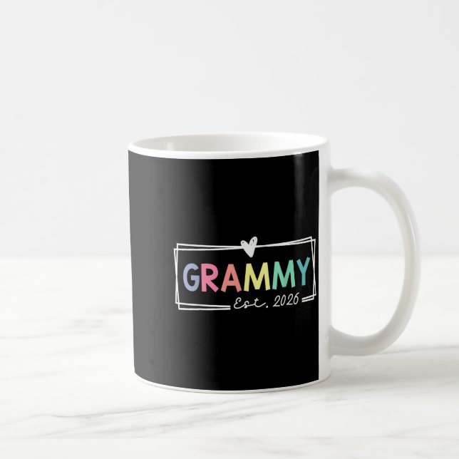 Grammy Est 2026 Promoted To Grandma 2026 For Grand Coffee Mug (Right)
