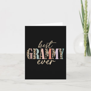 Grammy Ever Leopard Grandma Mothers Day  Card